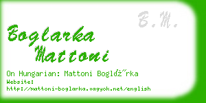 boglarka mattoni business card